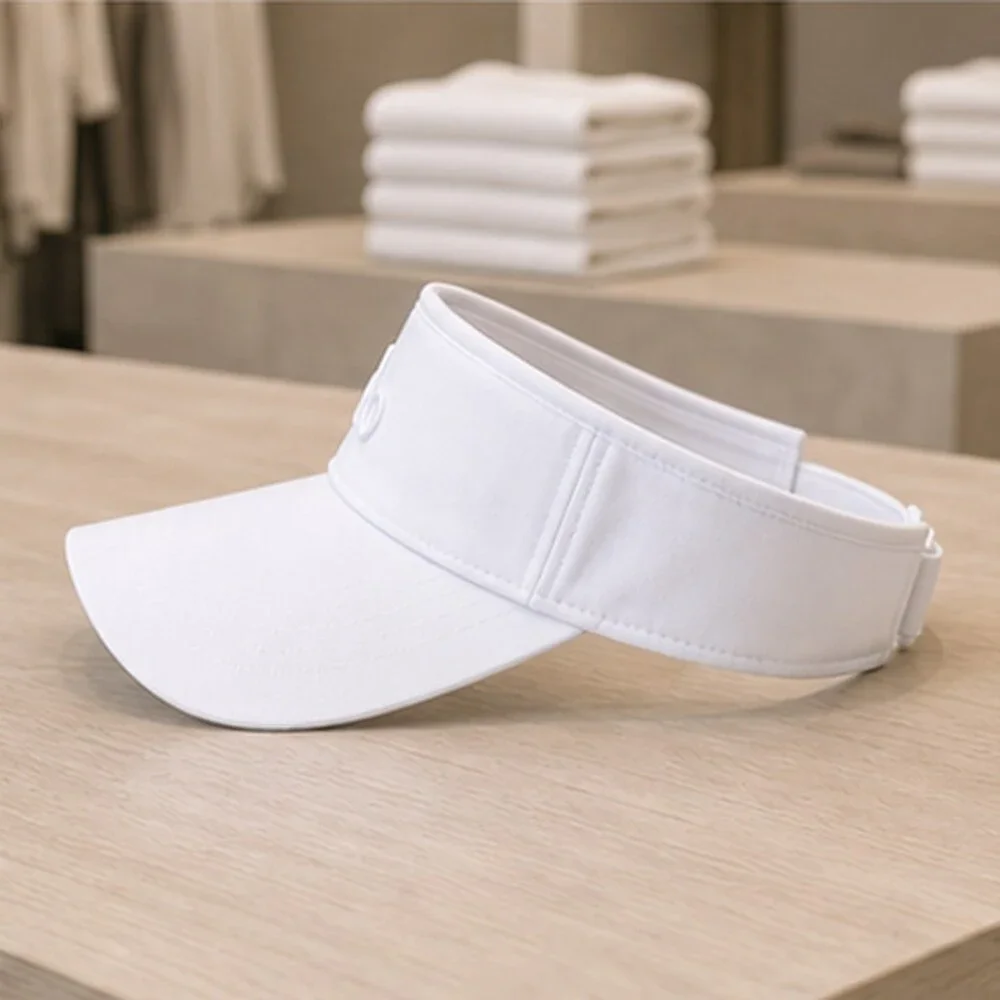 ALO Yoga White Golf Open Top Visor Hat Sporty